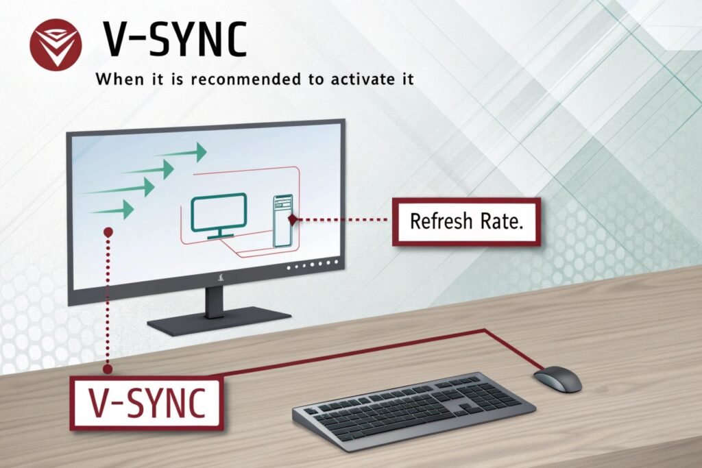 ¿Qué es el V-Sync y cuándo es recomendable activarlo?