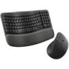 Logitech Pack Wave Keys Teclado Ergonómico Bluetooth + Logitech Lift Ratón Inalámbrico Vertical