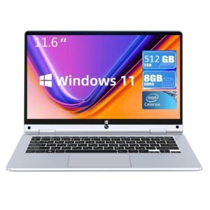 Vanwin Notebook 360 Intel Celeron N4020C 8GB/512GB SSD/11.6″ Táctil Gris